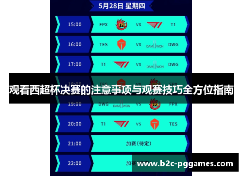 观看西超杯决赛的注意事项与观赛技巧全方位指南